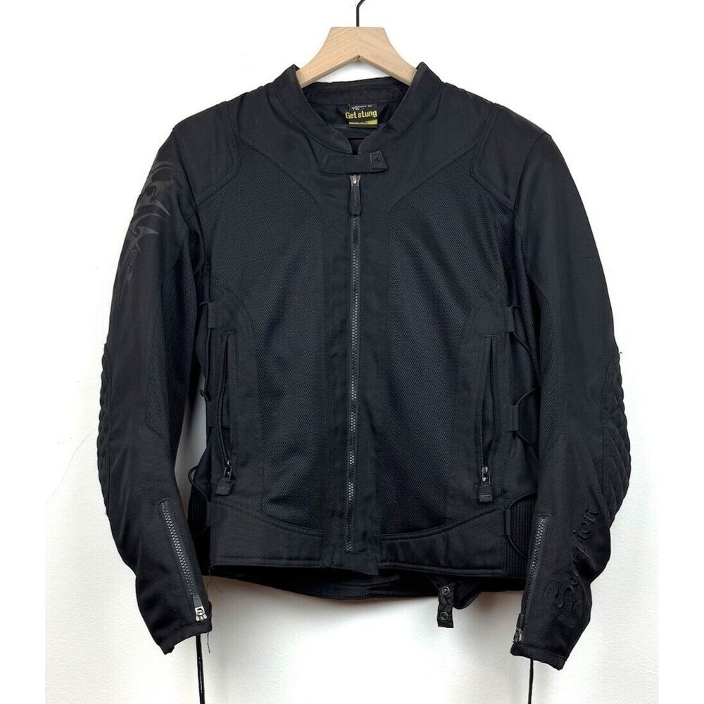 Scorpion EXO GET Stung Women's Sz XL Motorcycle Jacket Padded Black